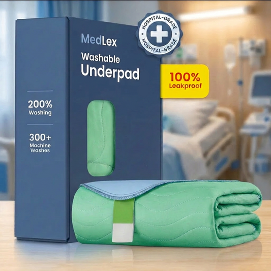 MedLex Hospital-Grade Re-Usable Incontinence Bed Pad | Built for the Proud Care-Givers